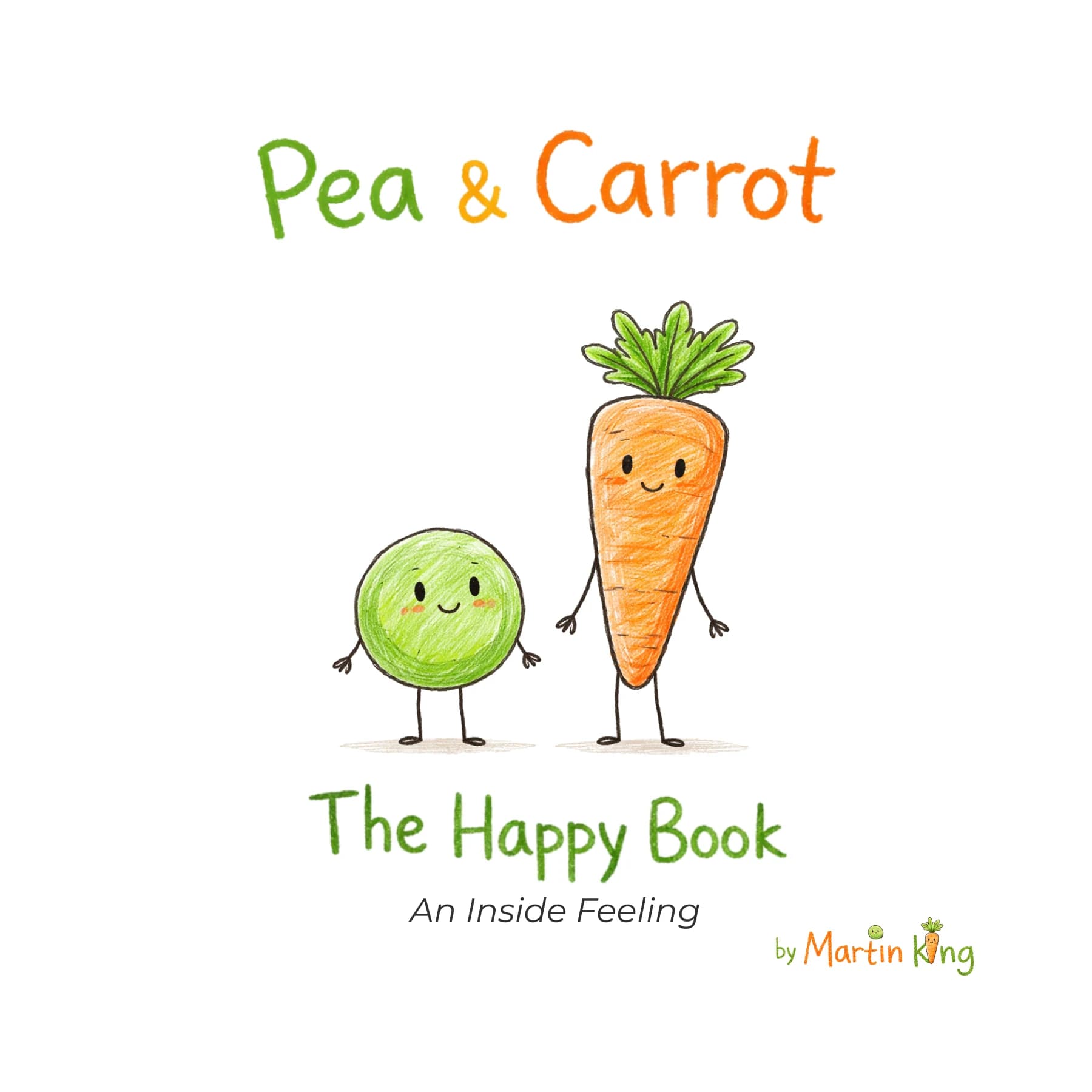 Pea & Carrot The Happy Book cover
